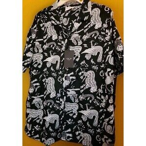 Level Ten Couture Shirt Men's Freaks Of Nature Button Down Designer Large NWT B7